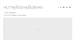 Desktop Screenshot of mutyakeishasiobhan.com