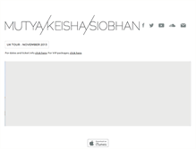 Tablet Screenshot of mutyakeishasiobhan.com